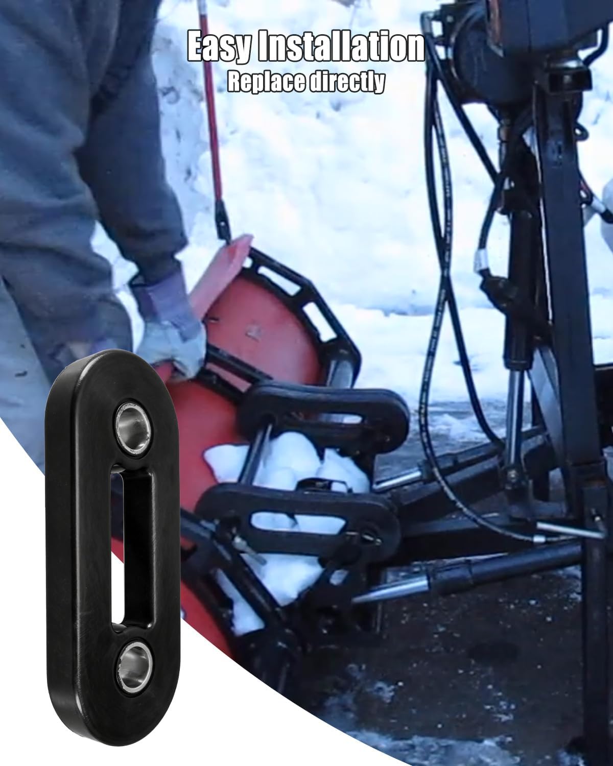 Elastomeric Rubber Trip Spring Kit Replace 27351, Plow Spring Fit for Western Suburbanite Fisher Homesteader Poly Plow, with Screws