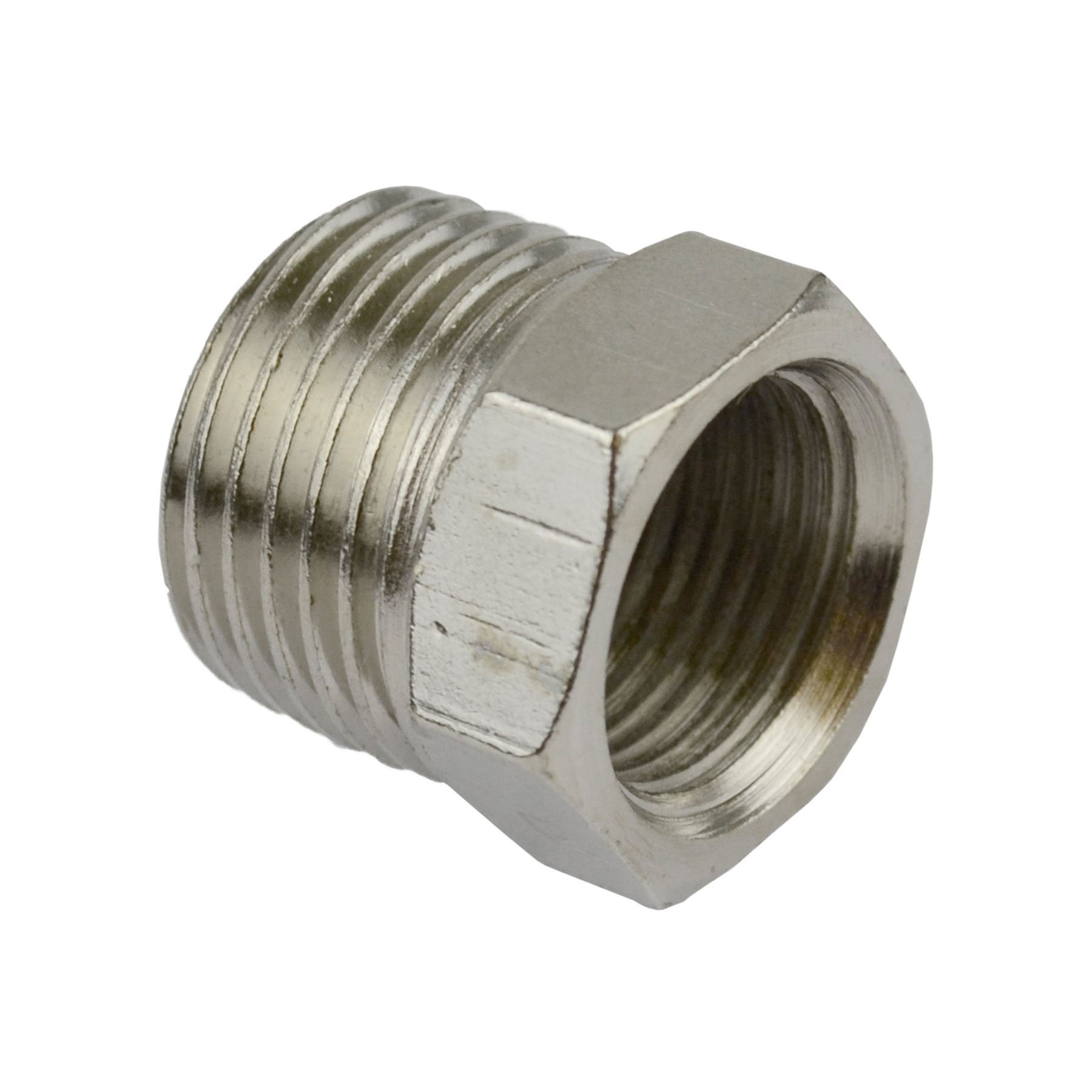 Ab Tools Men's 1/2" Bsp To 3/8" Bsp Fe Threaded Adapter Hex Bush Ft066 Size 1
