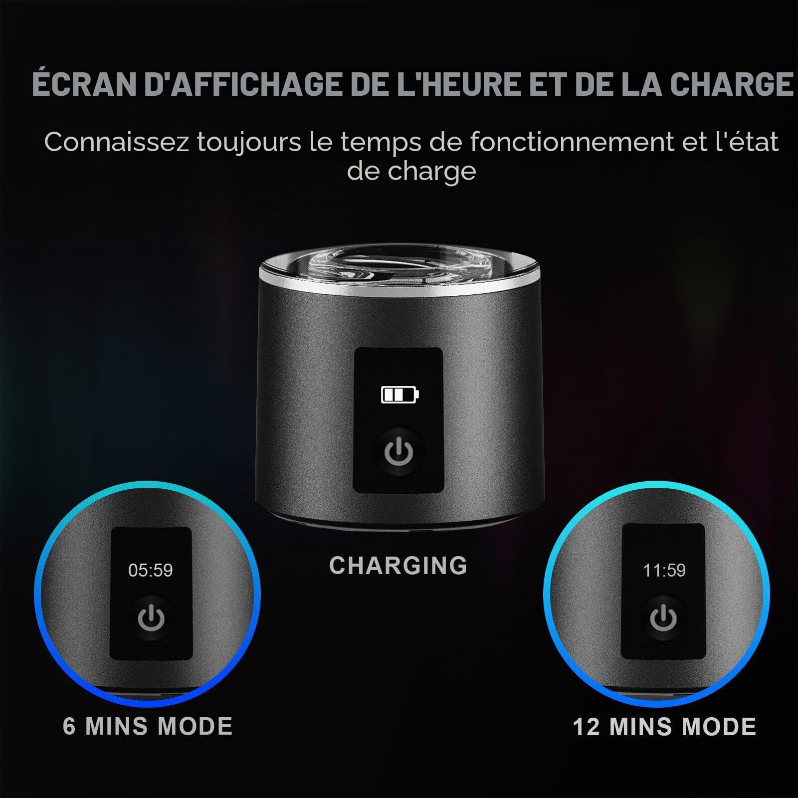 ALTHY Performance Bouteille d'eau hydrogénée, générateur nano hydrogène, affichage et batterie, portable pour sport, bureau, voyage et boisson quotidienne