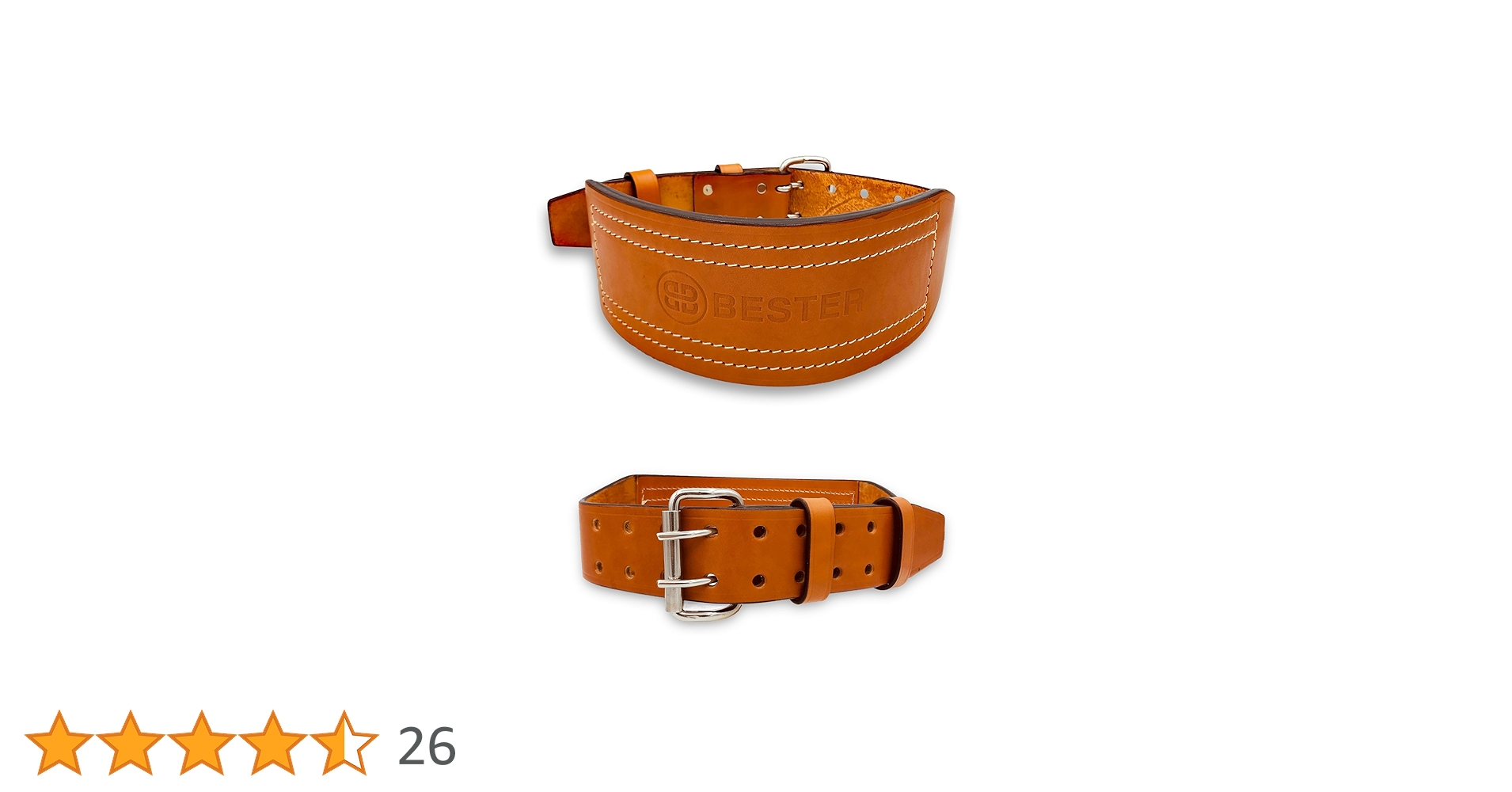 Bester レザー パワーベルト ブラウン Amazon | BESTER ベスター