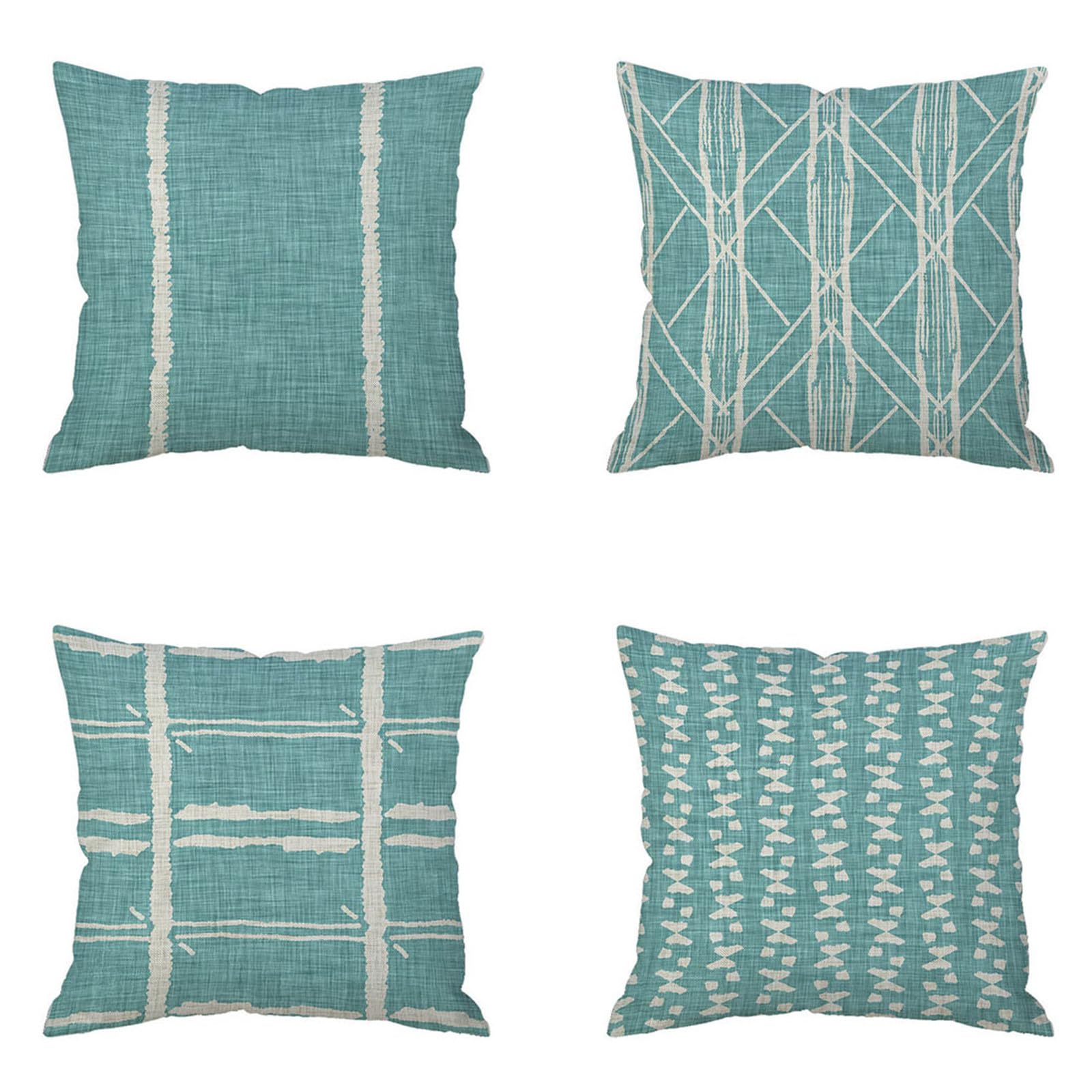 Housses de coussin 55x55 lin lavables pour protéger et décorer le canapé usé