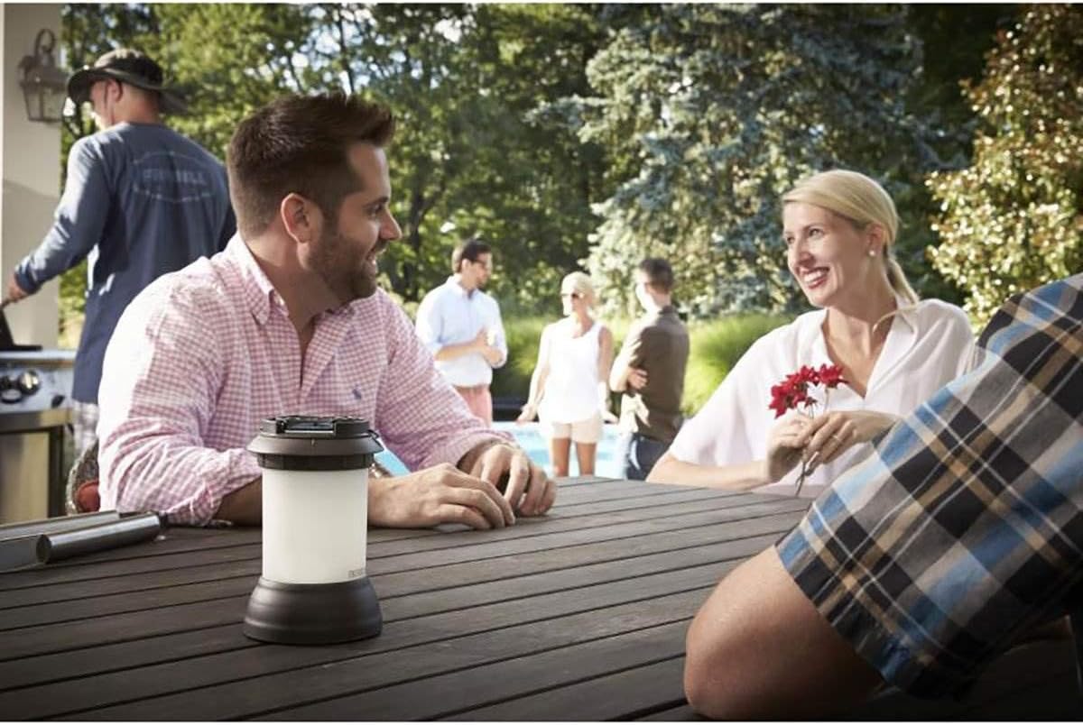 Thermacell Bristol Mosquito Repellent Patio Shield Lantern; Lantern Light Plus Silent, Scent-Free Mosquito Repellent Providing 15-Foot Zone of Protection; 100% Satisfaction Guarantee
