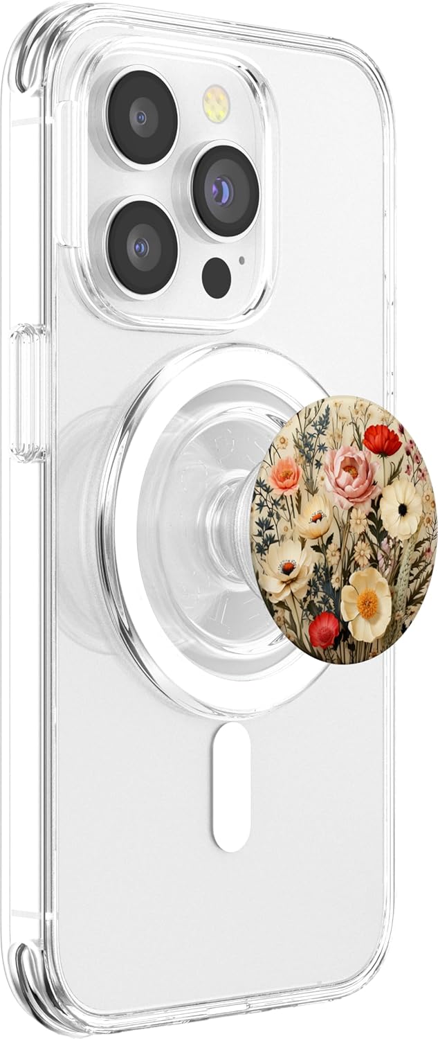 Mixed Flower Bouquet Floral Pattern Wildflowers PopSockets MagSafe PopGrip for iPhone