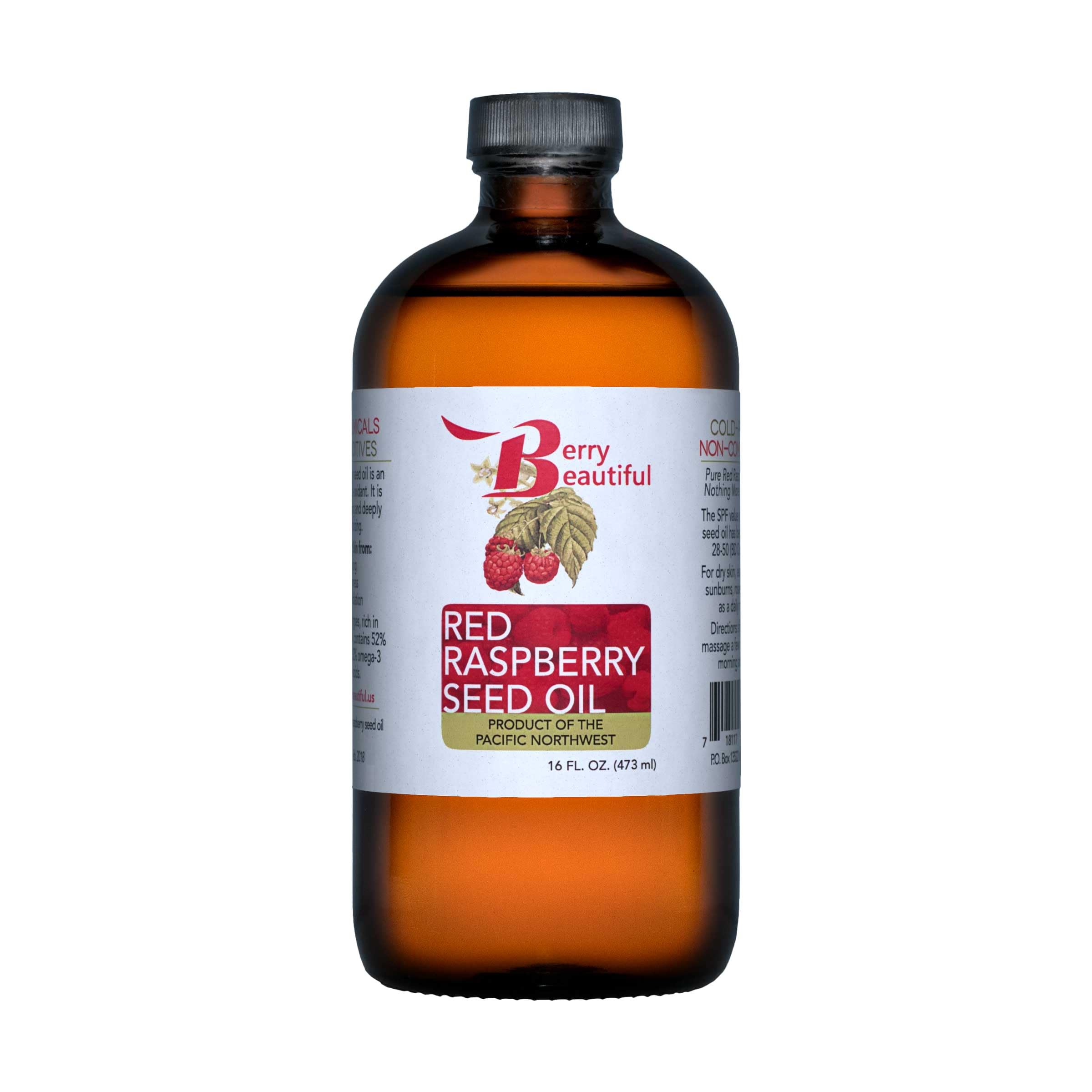 Berry Beautiful Red Raspberry Seed Oil - 16 fl oz - Cold-pressed from Raspberries grown by Northwest Berry Co-op farmers