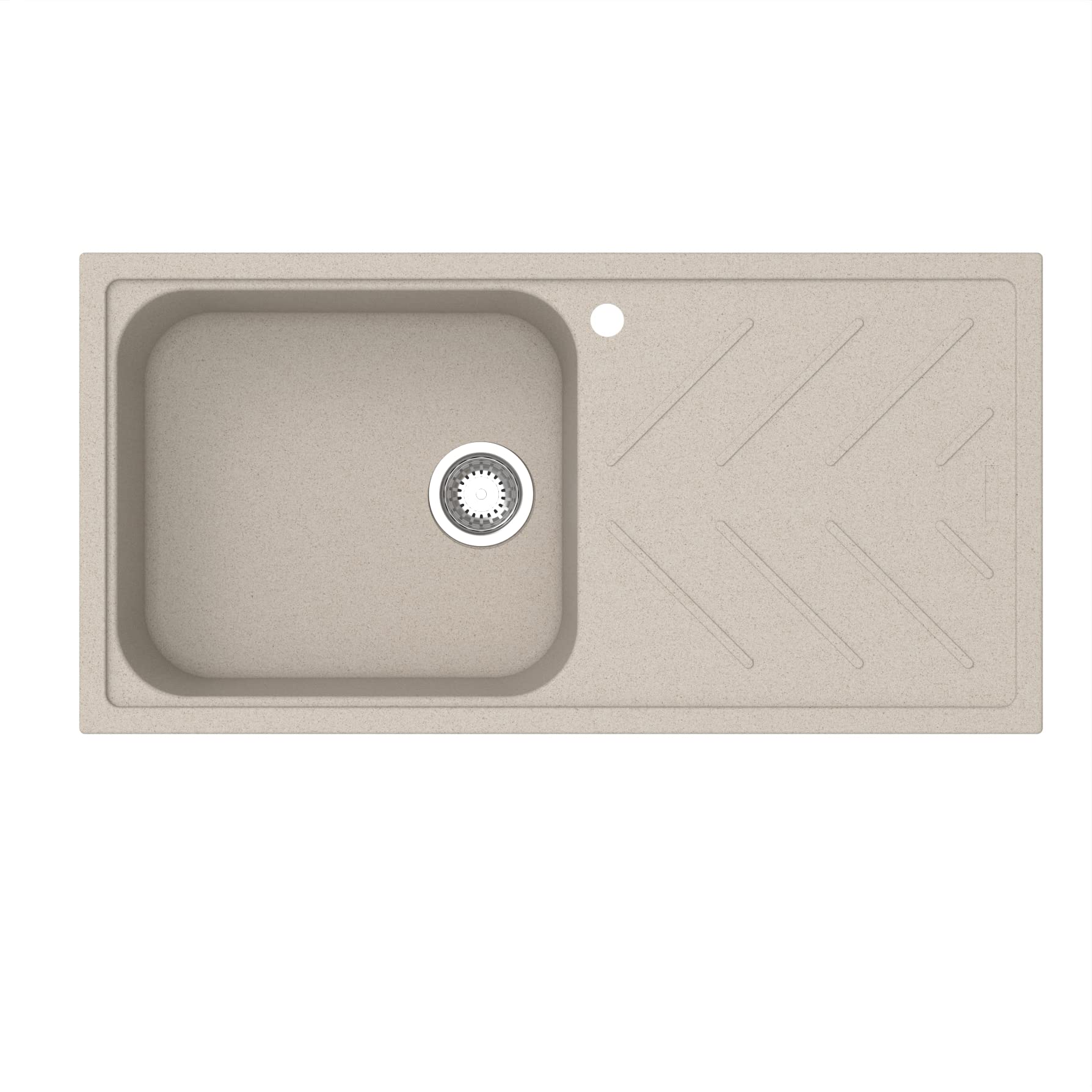Carysil Original Schock German Engineered Technology Quartz New Beethoven D100L Single Bowl With Drain Board Matt Kitchen Sink - (Sand, 40X20) (B09SSV2J55) Amazon Price History, Amazon Price Tracker