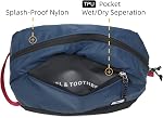 Sac de toilette de voyage 8L, Grand cube d'emballage avec étanche TPU Compartiment humide/séché