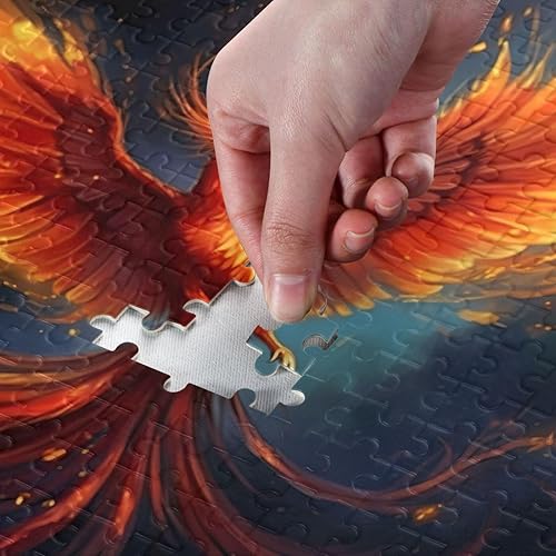 Miniatura 4 de xigua Fire Phoenix Puzzle 1000 piezas - Rompecabezas de madera para juegos familiares - Adecuado para adolescentes y adultos