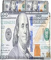 Vista 8 de Pardick Juego de edredón tamaño Queen con billetes de 100 dólares, ultra suave, juego de edredón ligero para todas las estaciones, fundas