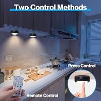 Cadrim RGB LED szekrénylámpa 6db távirányítóval, 13 szín, dimmer, elemről működő 3