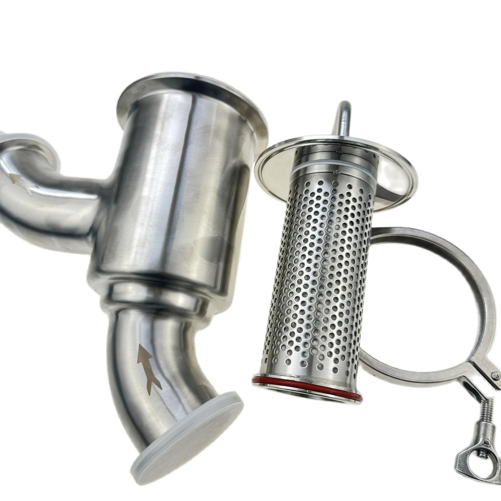 Higieniczny filtr siatkowy Wye 1,5” i 2” typu Y, stal nierdzewna SS316L, siatka 150 (100 mikronów)(38mm)