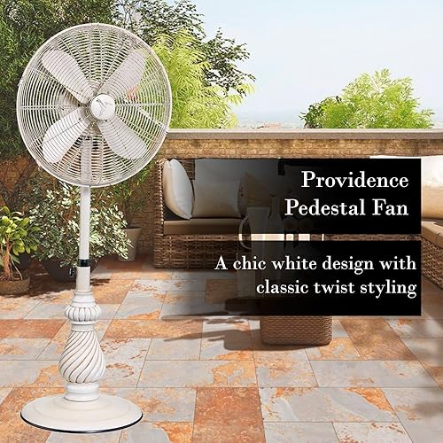 Miniatura 2 de DecoBREEZE Ventilador de pie para exteriores oscilante con altura regulable