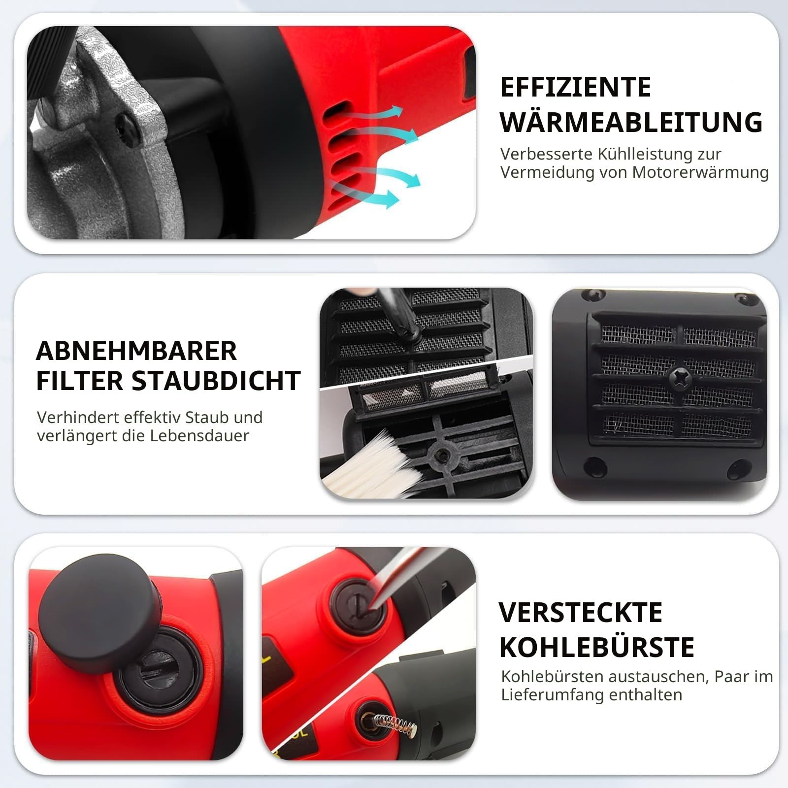 PAT JUUMG 1000w Elektrische Schermaschine für Schafe,Professionelle schafscheren mit 6-Gang Einstellbar,schaf schere für Alpakas Ziegen Pferde Bauernhof mit Koffer