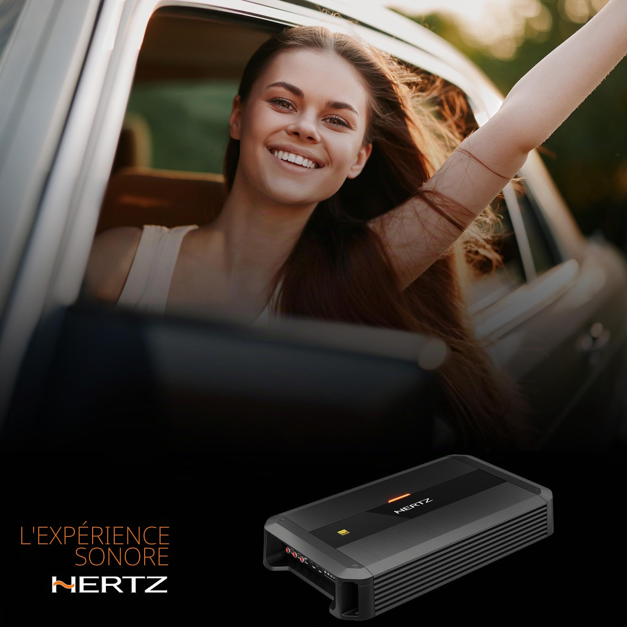 Hertz Dieci Power DP 4.400 – Ampli 4 canaux Classe AB, 4x125W @ 2 Ohm, conçu pour systèmes à Haute Dynamique