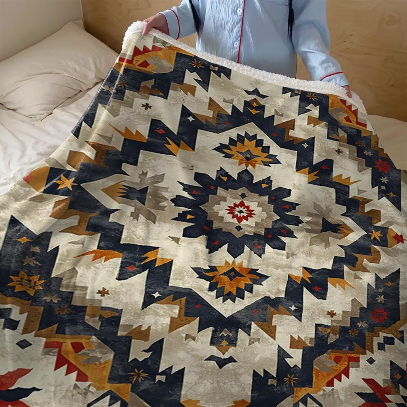Koc polarowy Sherpa, prosty, miękki, obciążeniowy, zimowa, jesienna pościel, duży, 150 x 200 cm, ciepły, oddychający, na sofę, łóżko, do pokoju, podróży, dekoracja, prezenty dla kobiet (narodowość