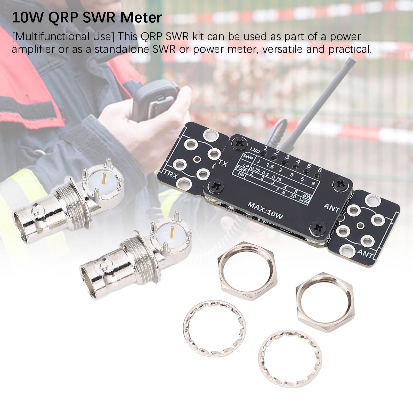 Amazon | Jiawu QRP SWR メーターキット 多用途 1-50MHz 10W SWR