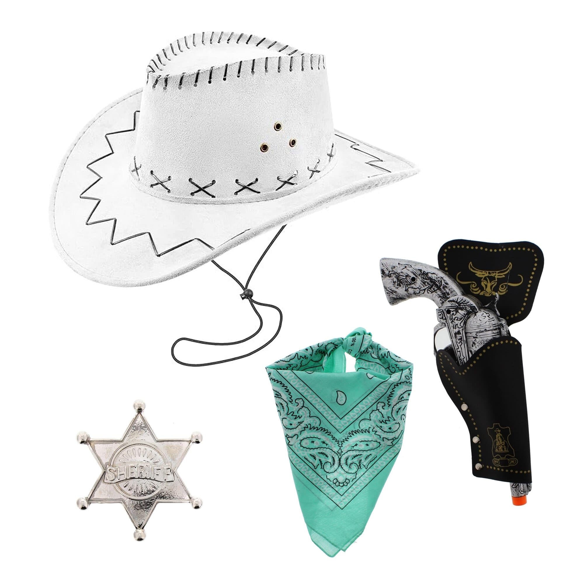 Zac's Alter Ego Fancy Dress Unisex 4 Piece Cowboy Set