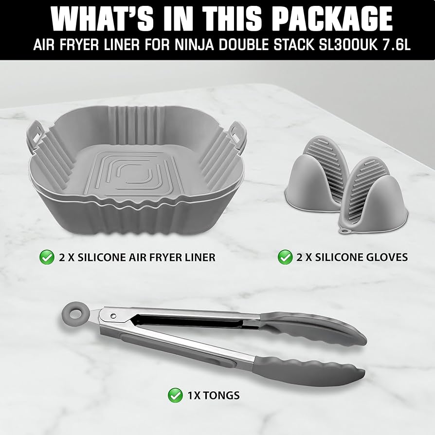 air fryer accessories basket liner tongs spatula