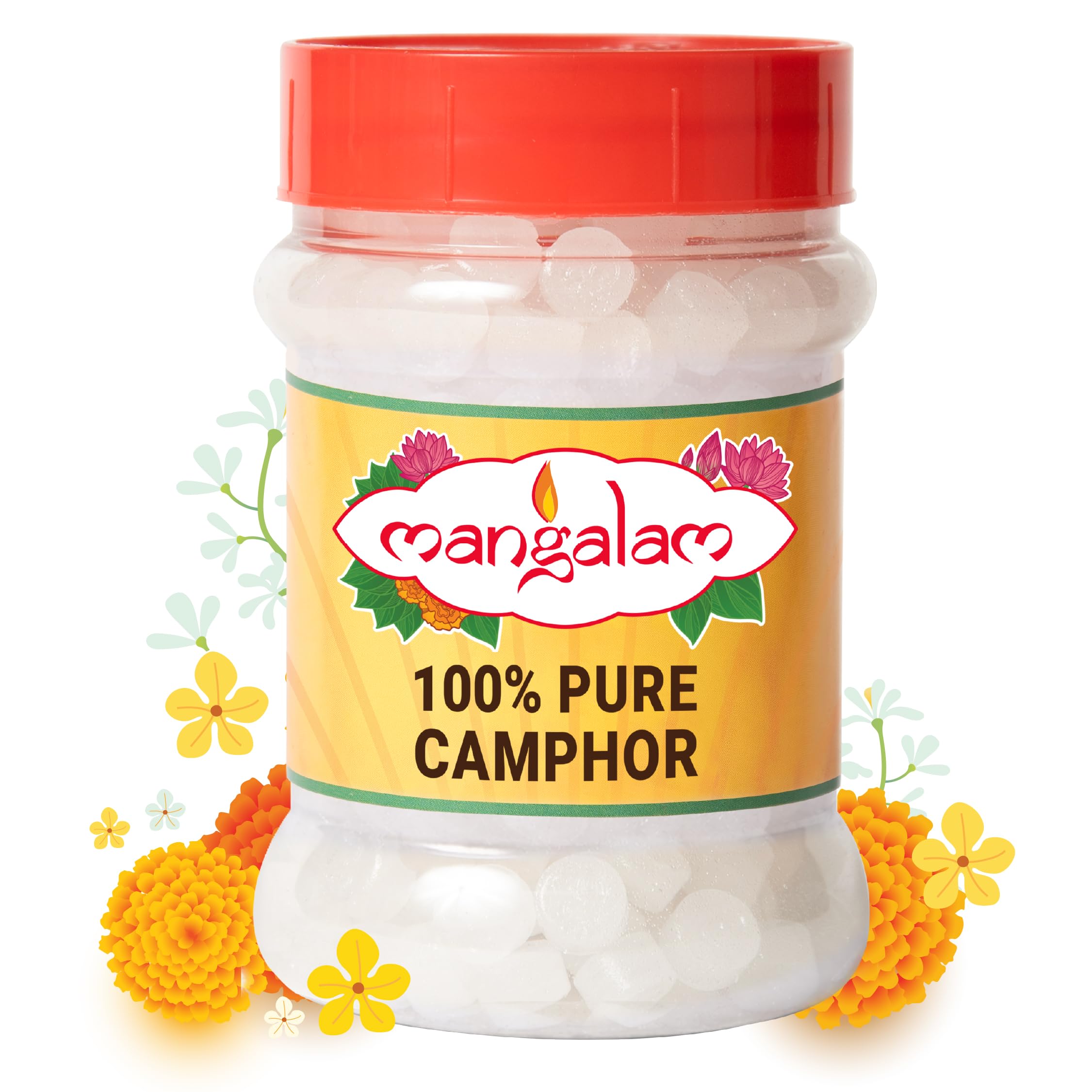 MANGALAM Camphor Tablet 100g Jar - Pack of 1 | 100% Pure | For Puja, Festivals & Other Religious Ritual | No Dangerous Chemicals | Leaves No Residue Or Ash-image-41