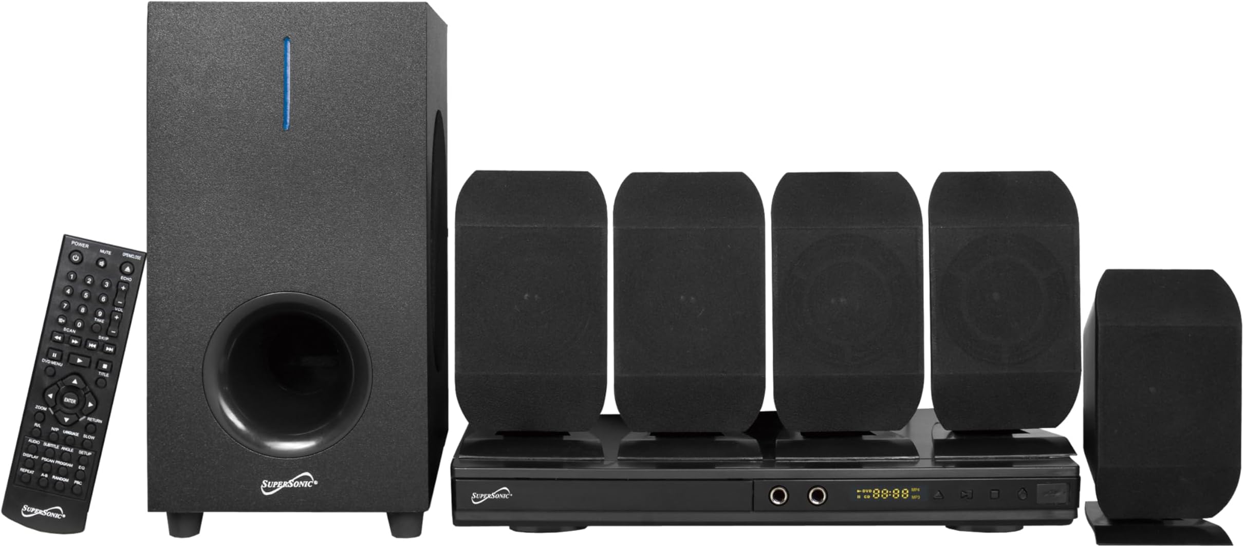 Supersonic 5.1 Channel Dvd Home Theater System With Karaoke Function SC-38HT