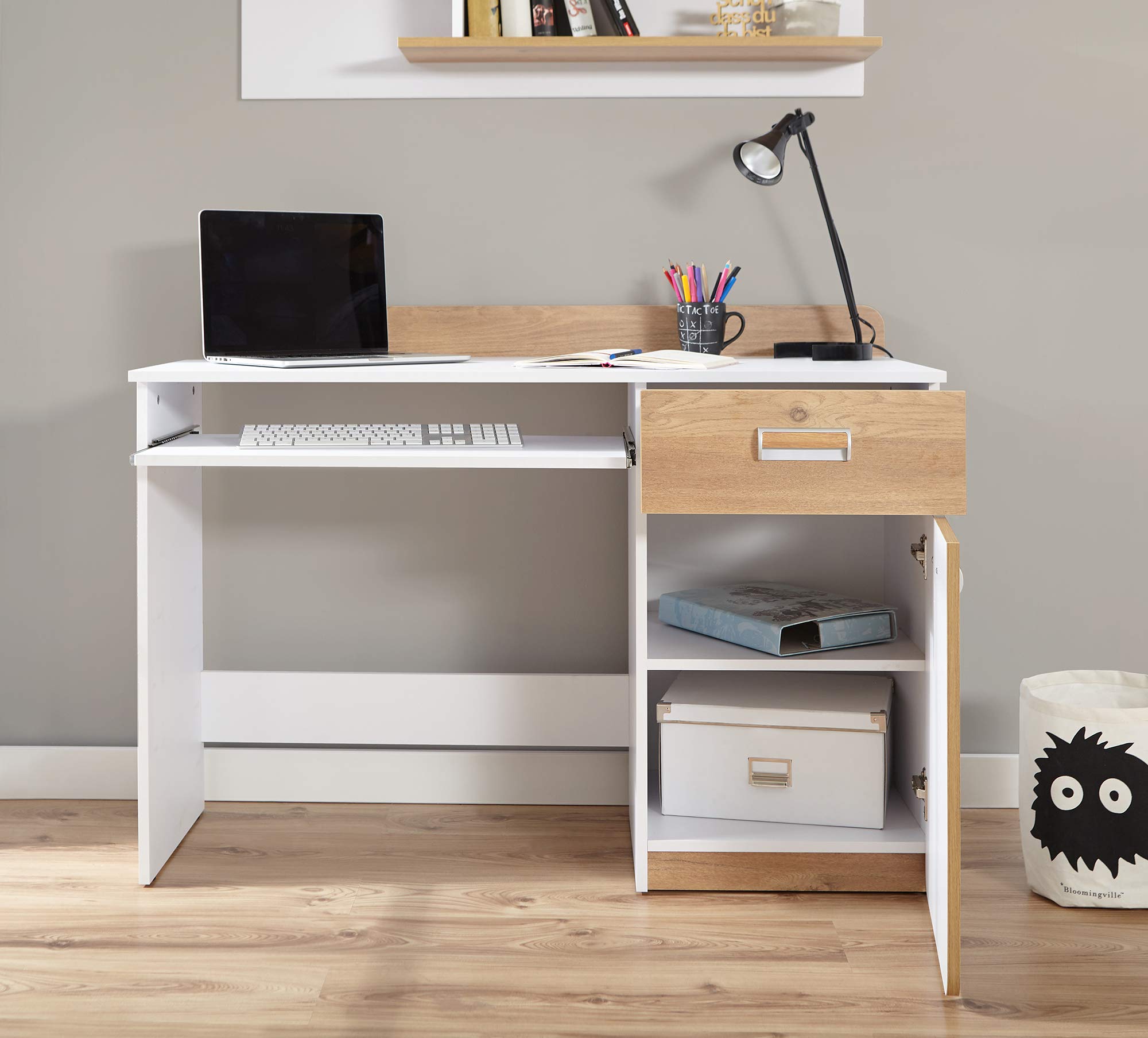 TiCAA Jugendzimmer Lori 6-teilig weiß