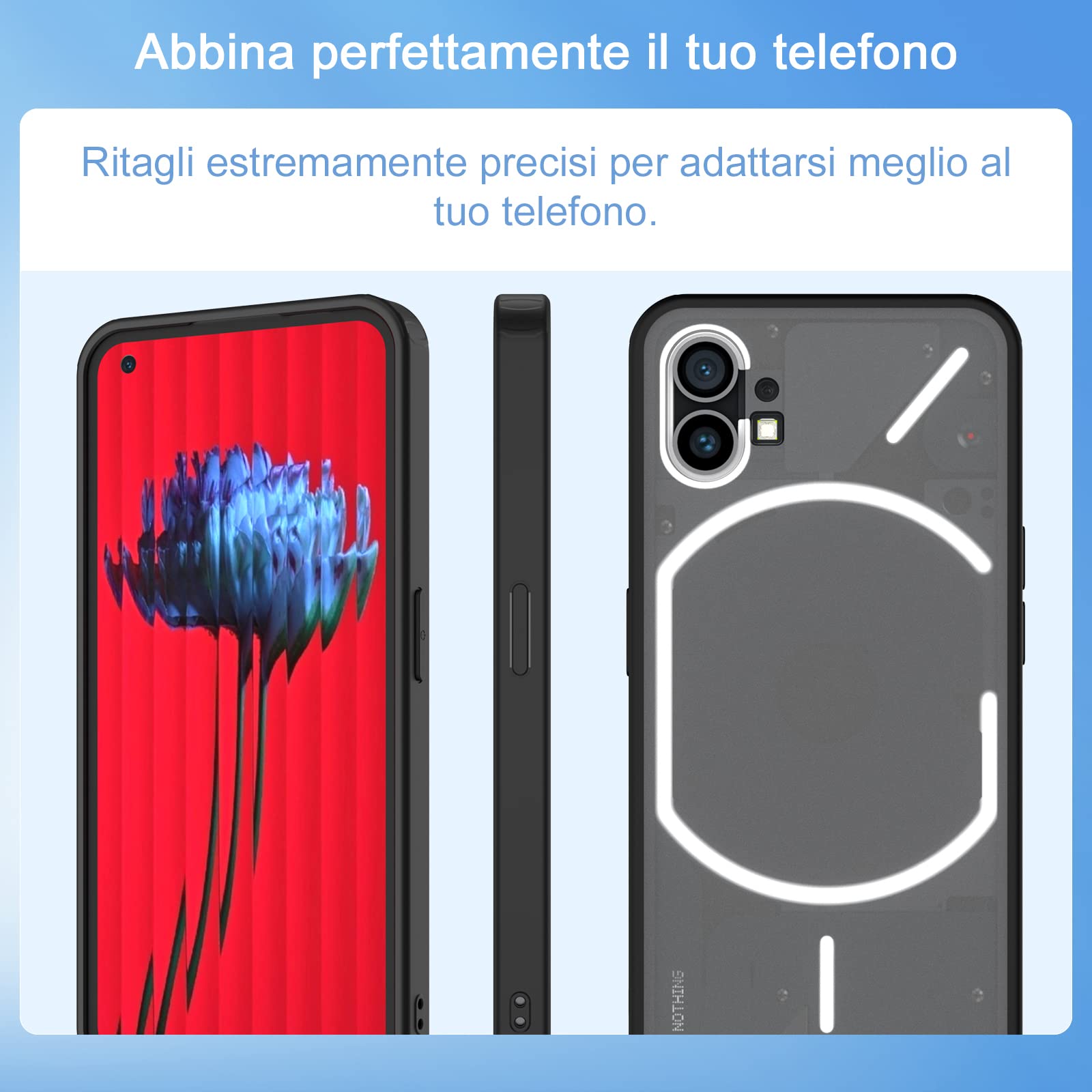 Skyhewen Nothing CMF Phone 1 Case, Custodia trasparente per Nothing CMF phone 1, telefono non ingiallimento antiurto antigraffio TPU Bumper acrilico posteriore leggero trasparente custodia protettiva Skyhewen Nothing CMF Phone 1 Case, Custodia trasparente per Nothing CMF phone 1, telefono non ingiallimento antiurto antigraffio TPU Bumper acrilico posteriore leggero trasparente custodia protettiva