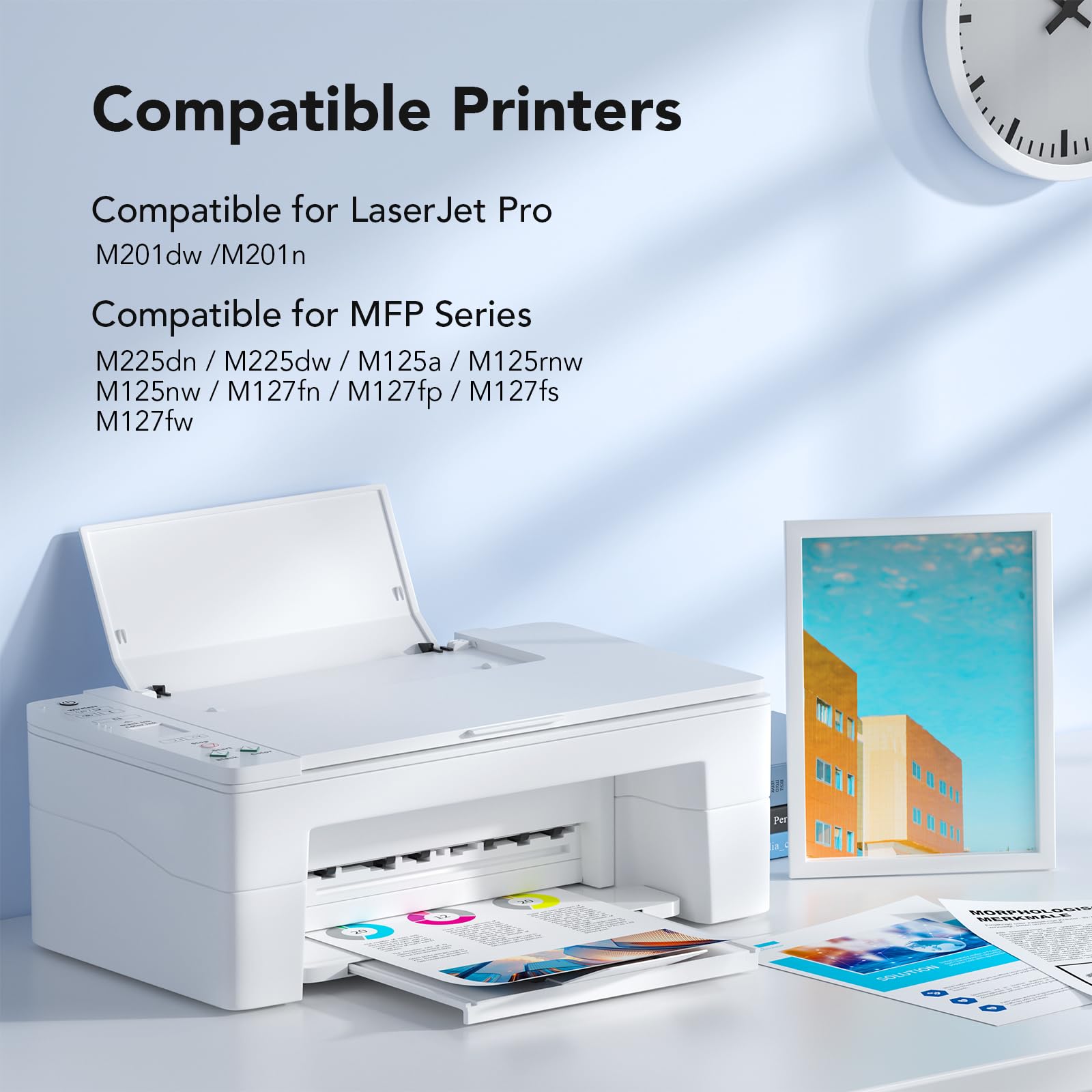 colorfly Toner 83A CF283A kompatybilny z HP 83A CF283A do Laserjet Pro MFP M125nw M127fs M127fw M127fn M225dw M125a dla Laserjet Pro M201dw M201n (2 czarny)