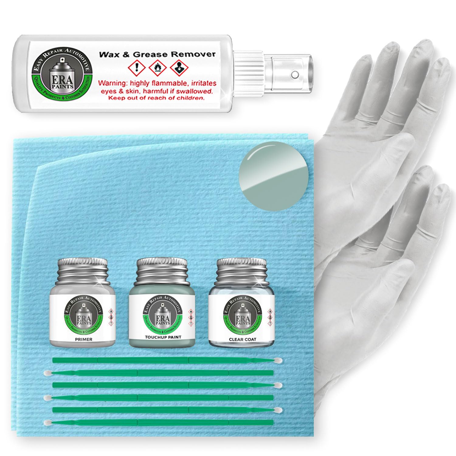 ERA Paints LB5B - Aquarius Blue for VOLKSWAGEN Exact Match Automotive Touch Up Paint Jar - Pro Kit