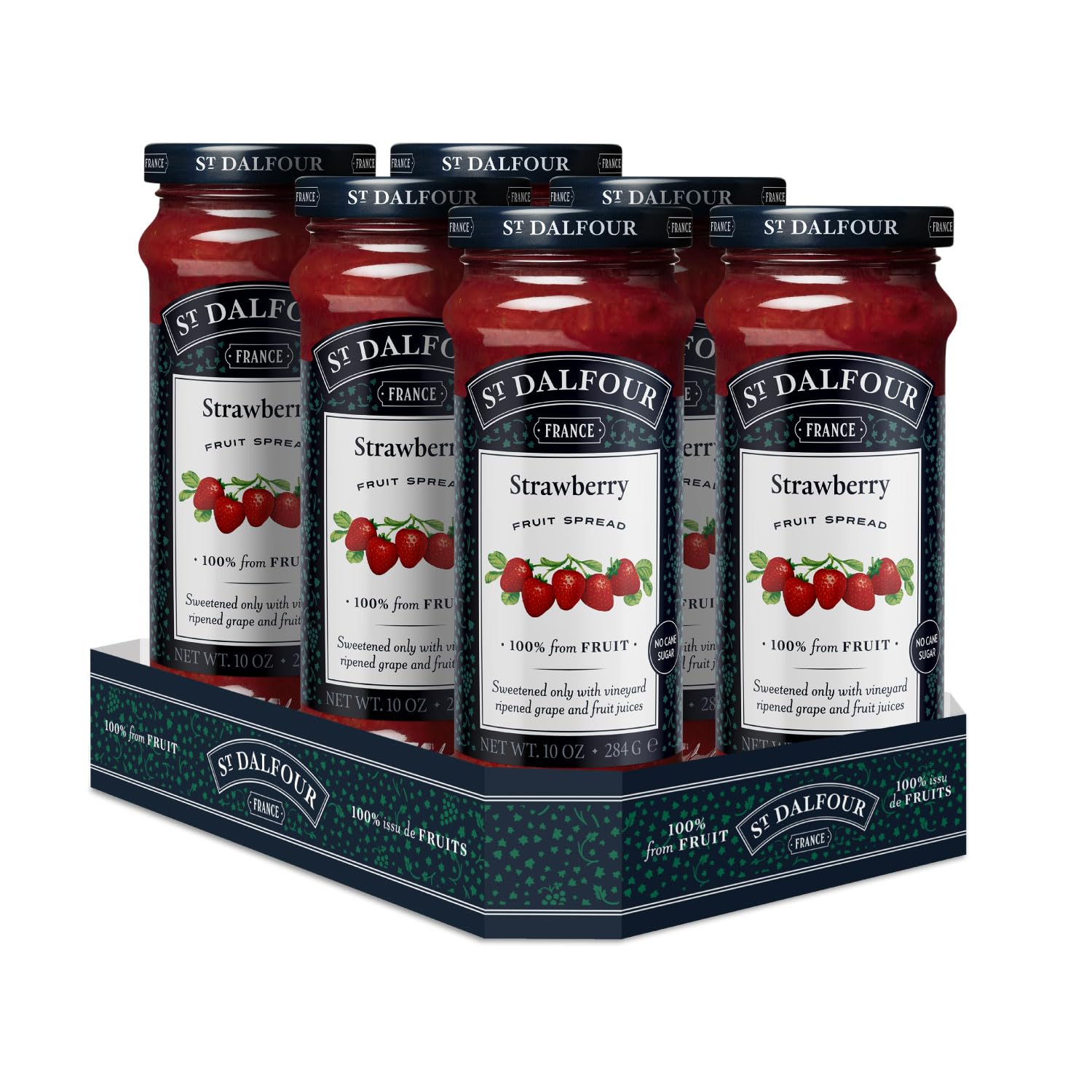 St. Dalfour Strawberry / 10 Ounce (Pack of 6) / No Color Jams & Preserves