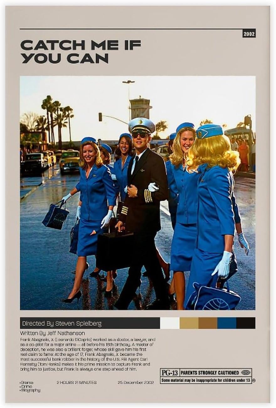 JJwana Catch Me If You Can Canvas Poster Wall Art Decor