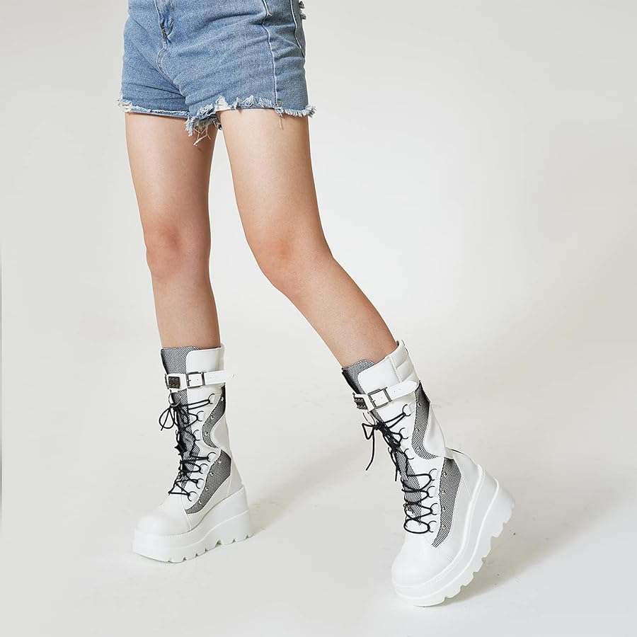 SaayaEgami専用VOLUMINOUSTOE PLATFORM BOOTS Stomp-228 – Demonia Cult