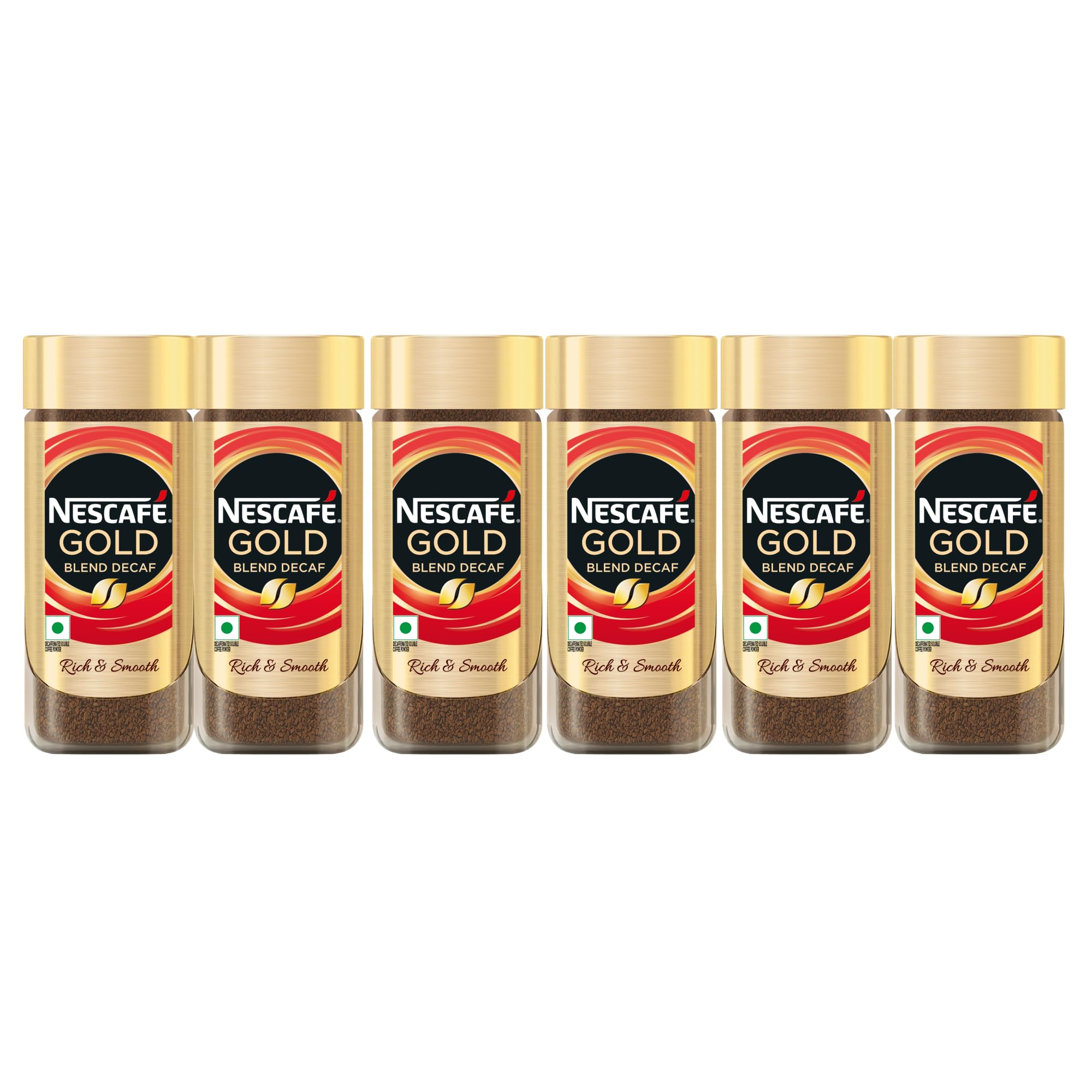 Nescafe Gold Blend bezkofeinowa kawa mielona, bogaty aromat i gładki smak, 95 g, 6 szt