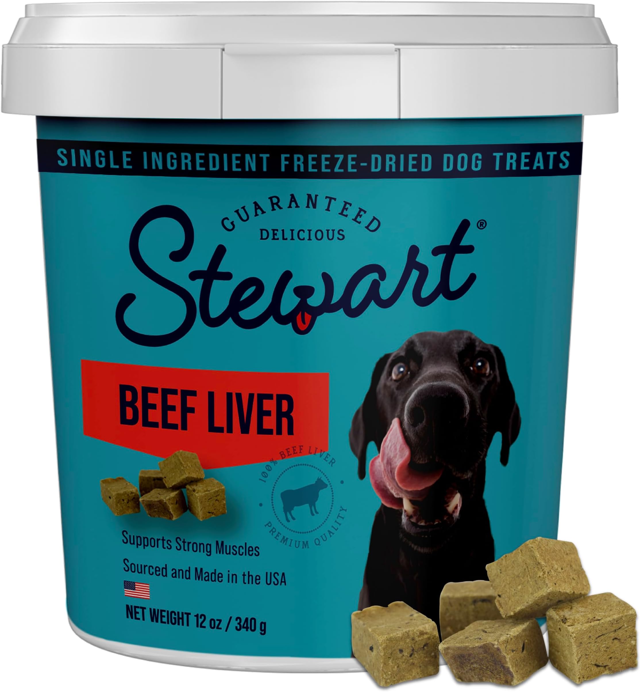 Stewart Pro-Treat Freeze Dried Liver Treats for Dogs, 12 oz