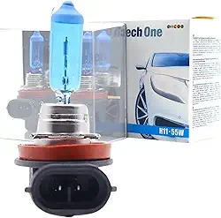 PAR DE LAMPADA SUPER BRANCA H11 12V 55W