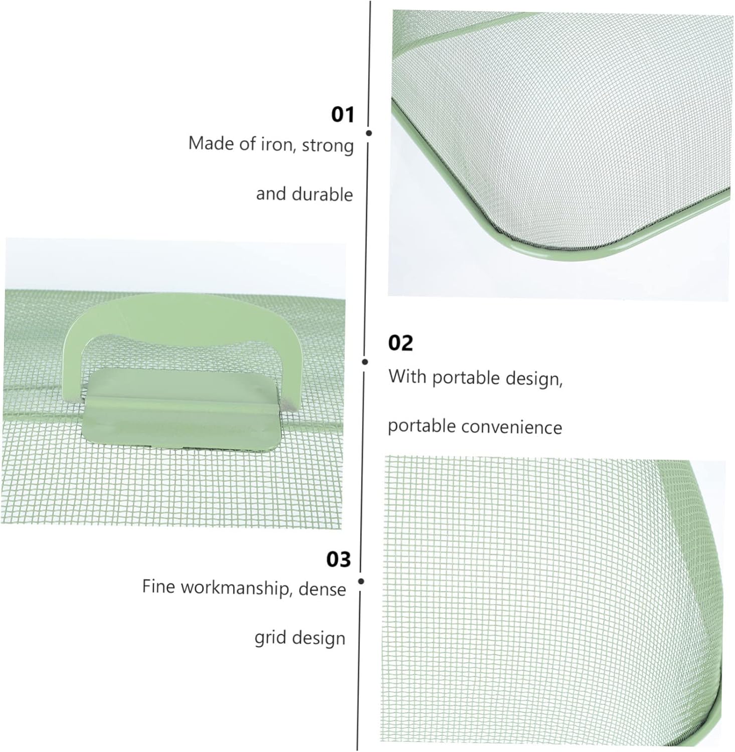 Homoyoyo Mesh Picnic Food Cover Microwave Lid Dustproof Net Cover for -keeping Kitchen Food
