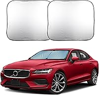 EcoNour Foldable Car Windshield Sun Shade Medium 31x28 Inches - Blocks Heat, UV Rays & Sun for Interior Protection