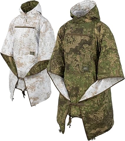 Poncho Swagman Roll Climashield Apex, Helikon, Desert Night Camo