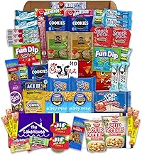 LakeHouse Student 52 College Care Package with Chick-Fil-A Gift Card - College Essentials Snack Box - College Snack Boxes Care Packages for College Students Gift Basket - College Dorm Room Essentials