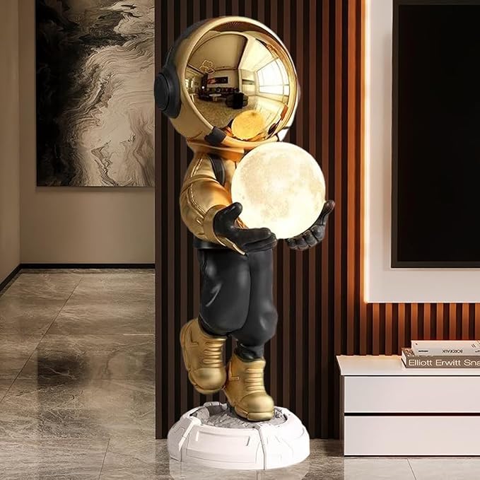 Estatua de Astronauta con Luz LED Cambiante miniatura 5