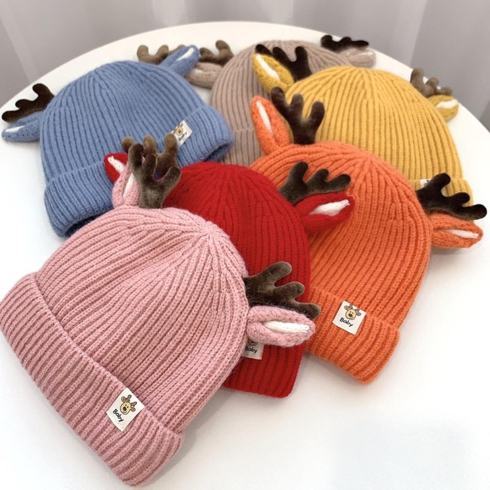 Lucky angel Lustige Cartoon Strickmützen Jungen Mädchen Babymützen Für Kinder Mode Lässige Warme Mütze