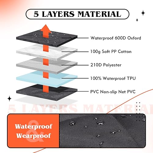 Miniatura 5 de Nobleza Extensor de asiento trasero para perro y mascota, protector de asiento trasero convertible antideslizante impermeable con ventana visual de