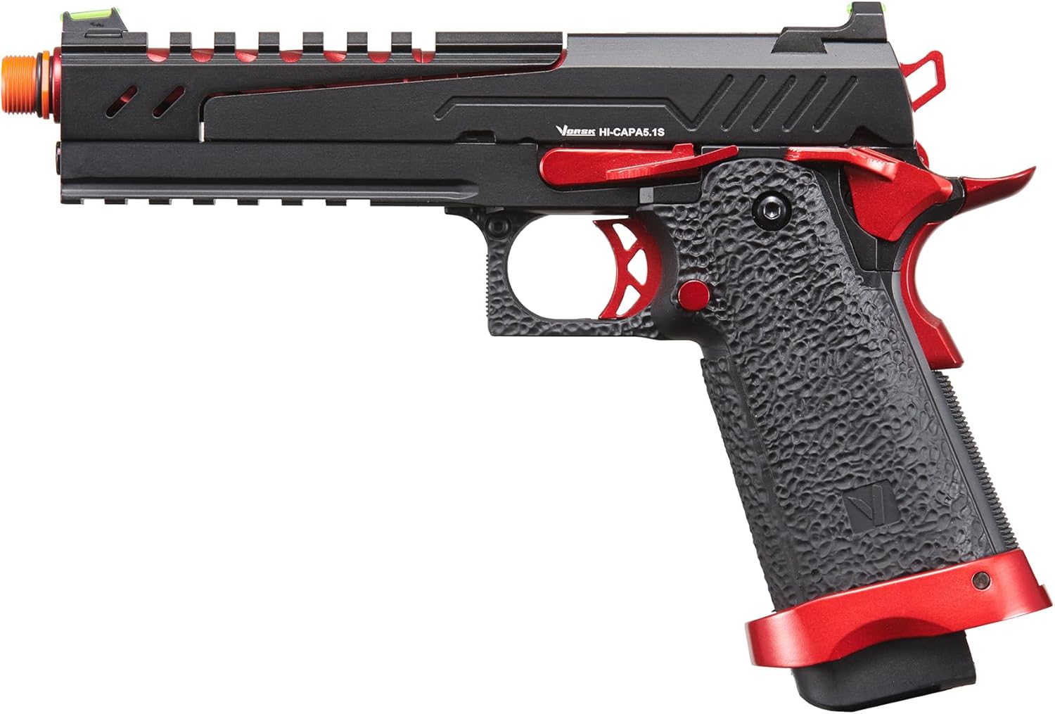 Vorsk Airsoft Green Gas Blowback Pistol 5.1 Aluminum Split Slide Hi Capa