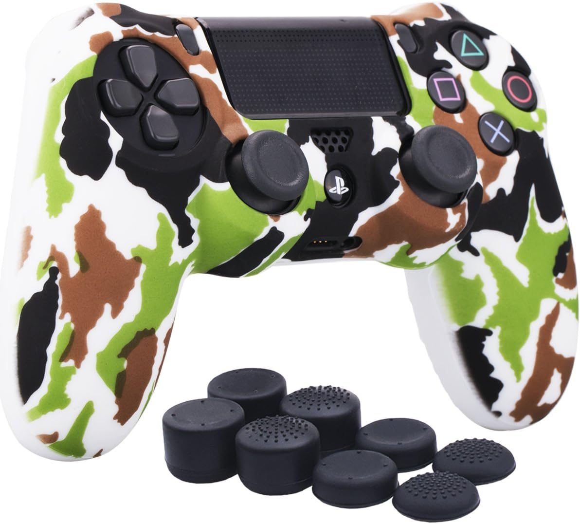 RALAN PS4 Controller Skin Silicone Military Green, Non-Slip - Foto 8