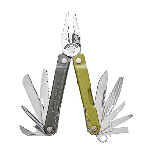 LEATHERMAN, Rebar Multitool with Premium Replaceable Wire Cutters and Saw, Mossy Slate