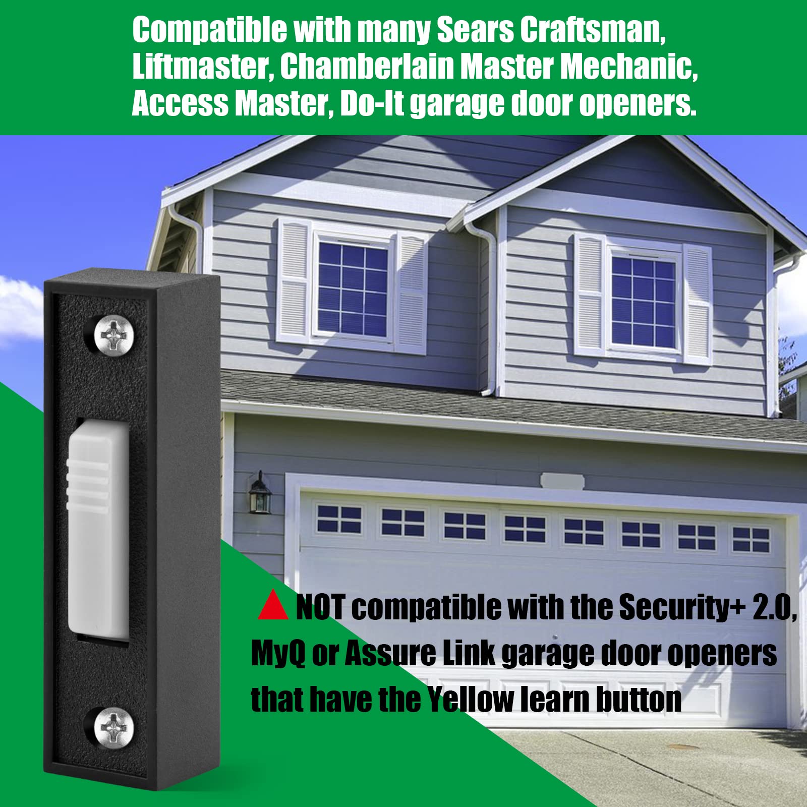 For Liftmaster 75LM Illuminated Garage Door Wall Button