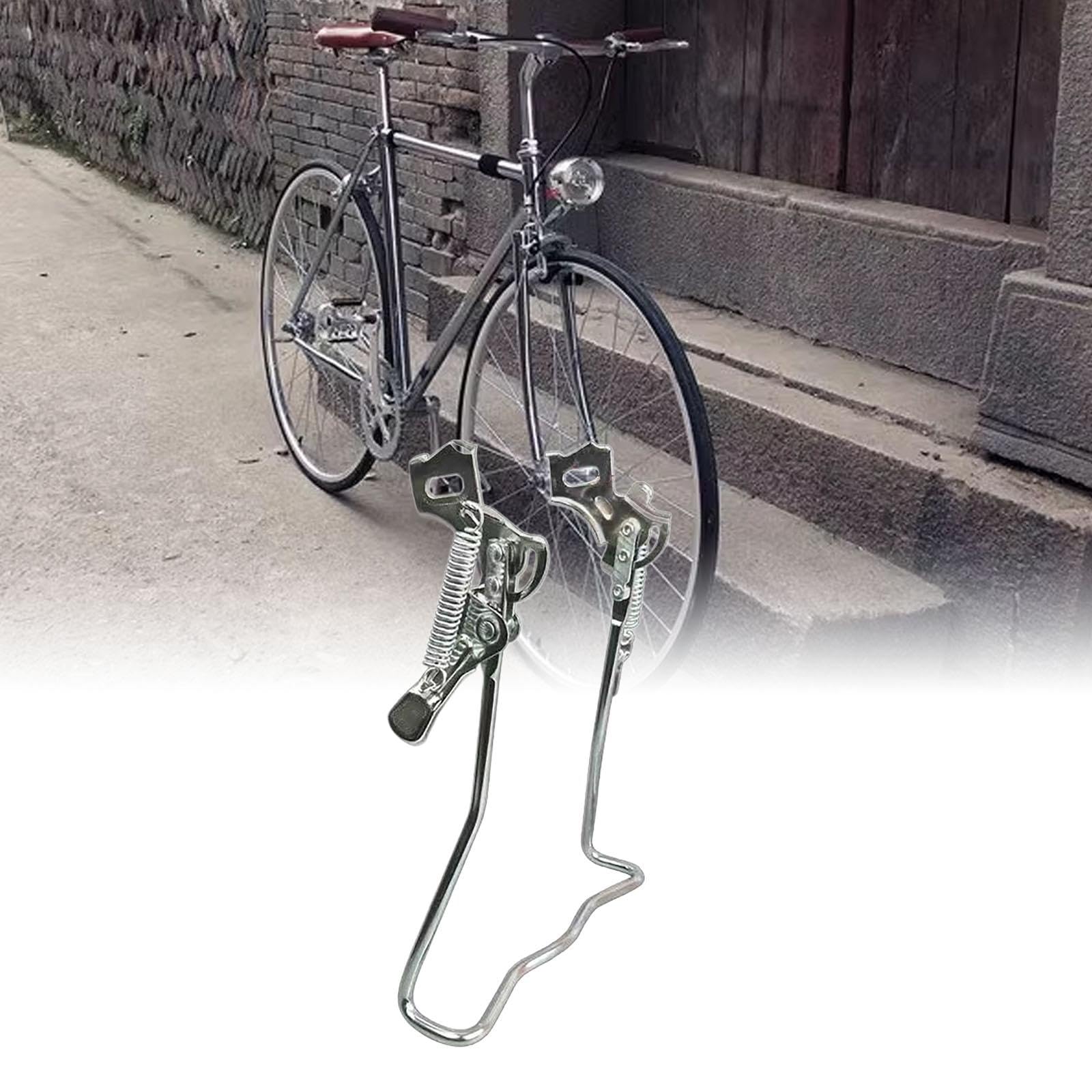 LOVIVER Cavalletto per Bicicletta Bike Cruiser Telaio a Doppio Piede Stile retrò Riparazione Rastrelliera per parcheggio Cavalletto Posteriore per Bicicletta