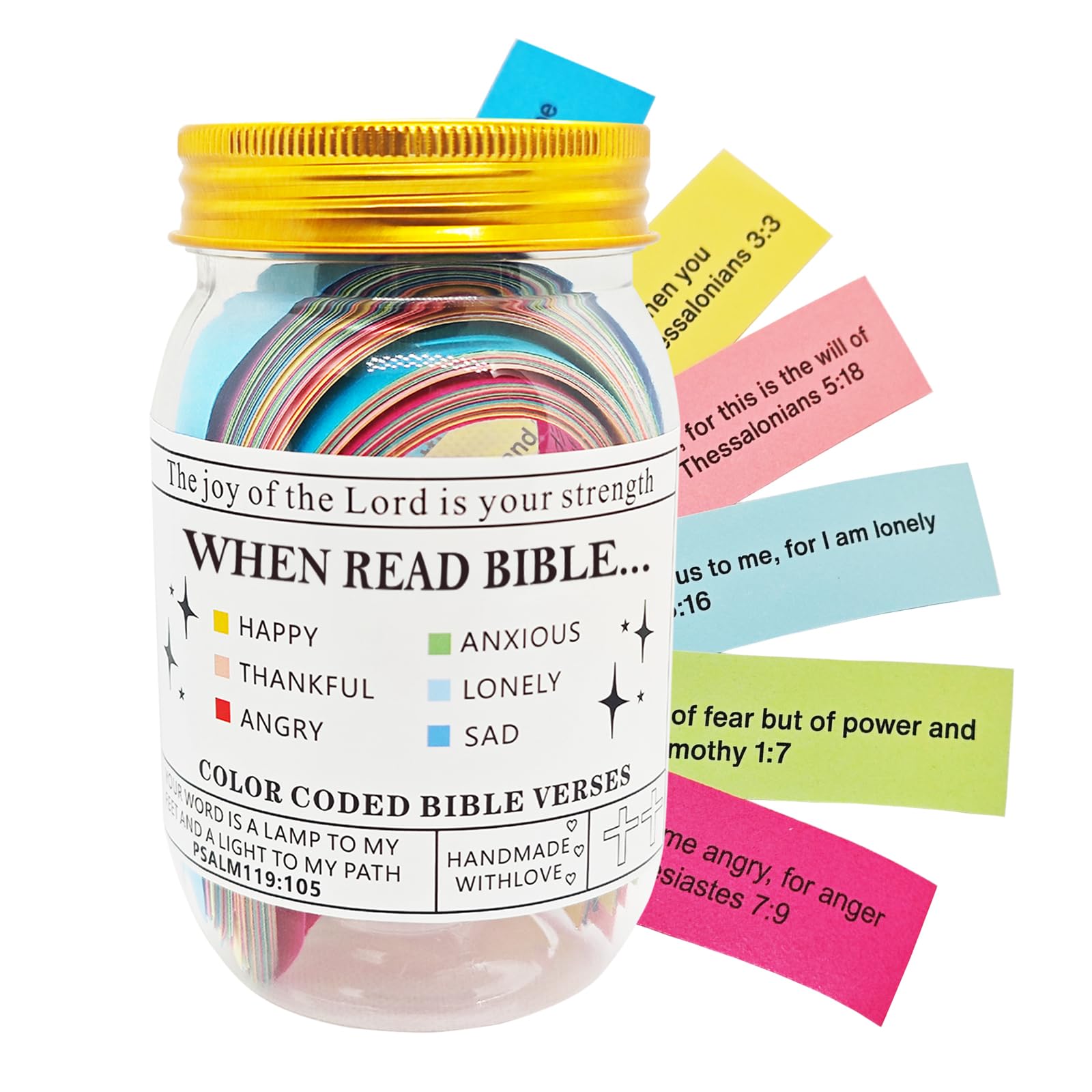 Bible Verse Jar, Hope and Prayer Jar, Christian Women Gifts, Christian Mom Gifts, Christian Men Gifts, Christian Dad Gifts, Suitable for Birthday Valentine's Day (Unboxed)