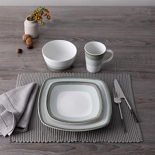 Miniatura 2 de Noritake Colorscapes Layers Sage - Juego cuadrado de 4 piezas, servicio para 1