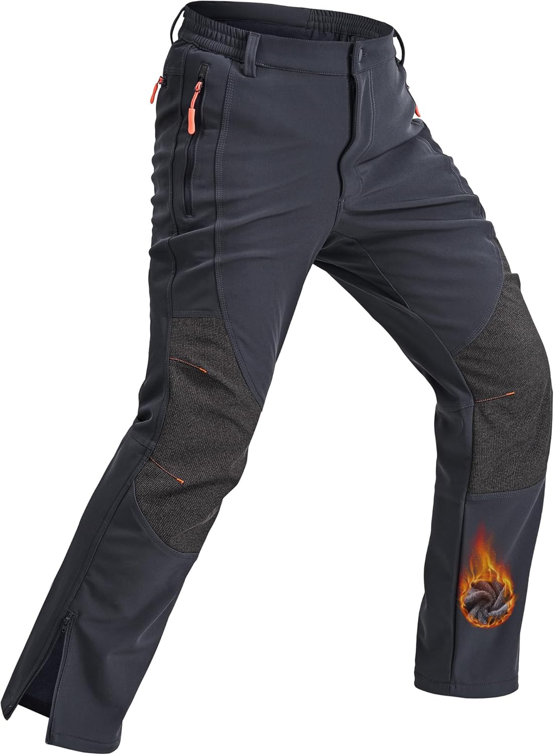 Waterproof Snowboard & Hiking Cargo Pants with Fleece Lining
