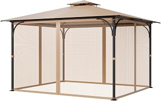 VEVOR Rete di Ricambio per Gazebo, per Gazebo 304,8 x 365,8 x 222,5 cm Rete...