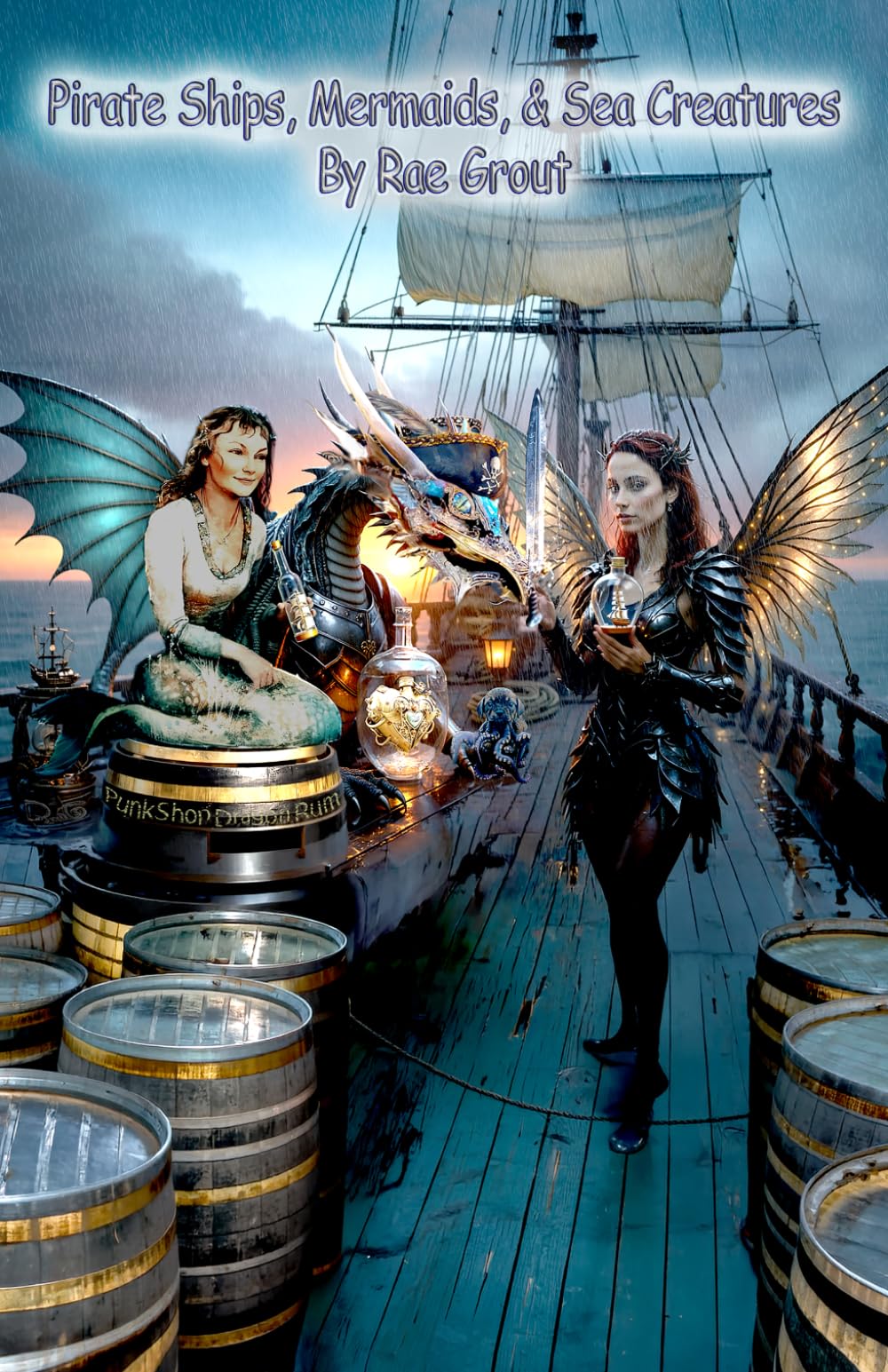 Pirate Ships, Mermaids, & Sea Creatures (Punk Shop Dragon, Short Stories and Art by Rae Grout)